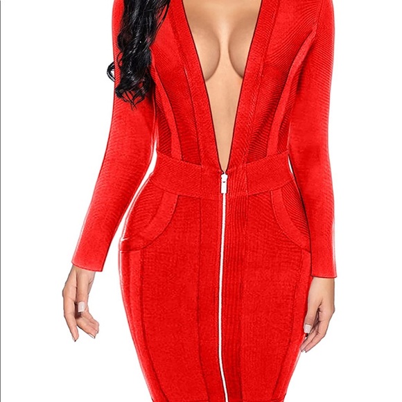 Madam Uniq Dresses & Skirts - Orange Bodycon Dress